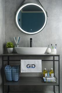 Раковина Gid N9397 51141 накладная белая 61x37x12